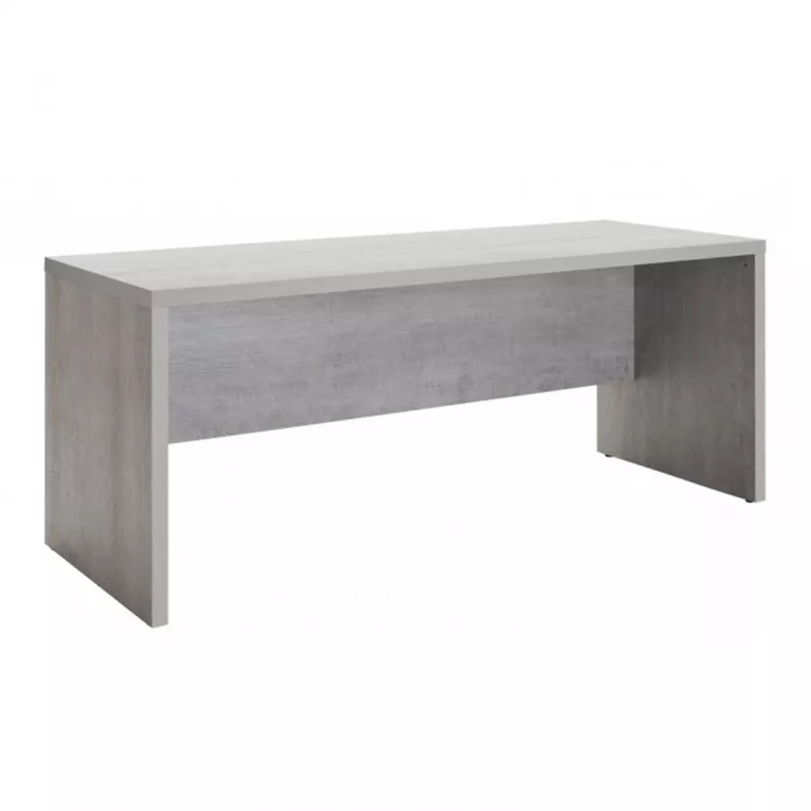 Scrivania reversibile 180x70 cm con top in legno grigio cemento da 38 mm -  Norwich