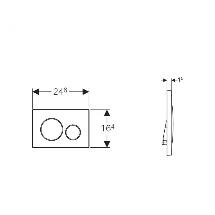 Geberit Sigma 8 Cassetta di Scarico WC