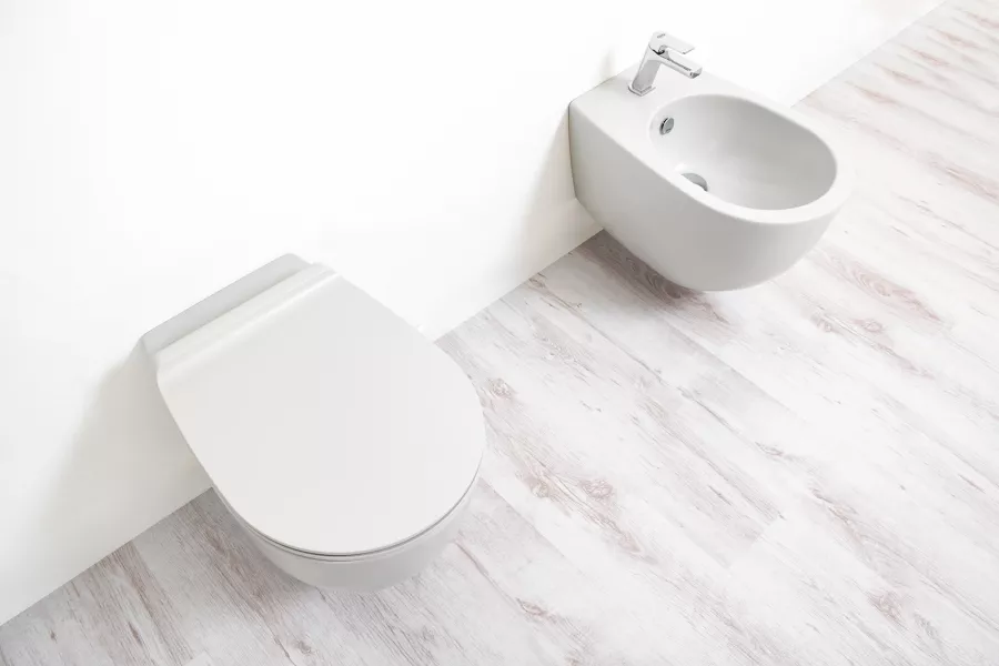 Set coppia miscelatori bagno lavabo e bidet marca Piralla Mod