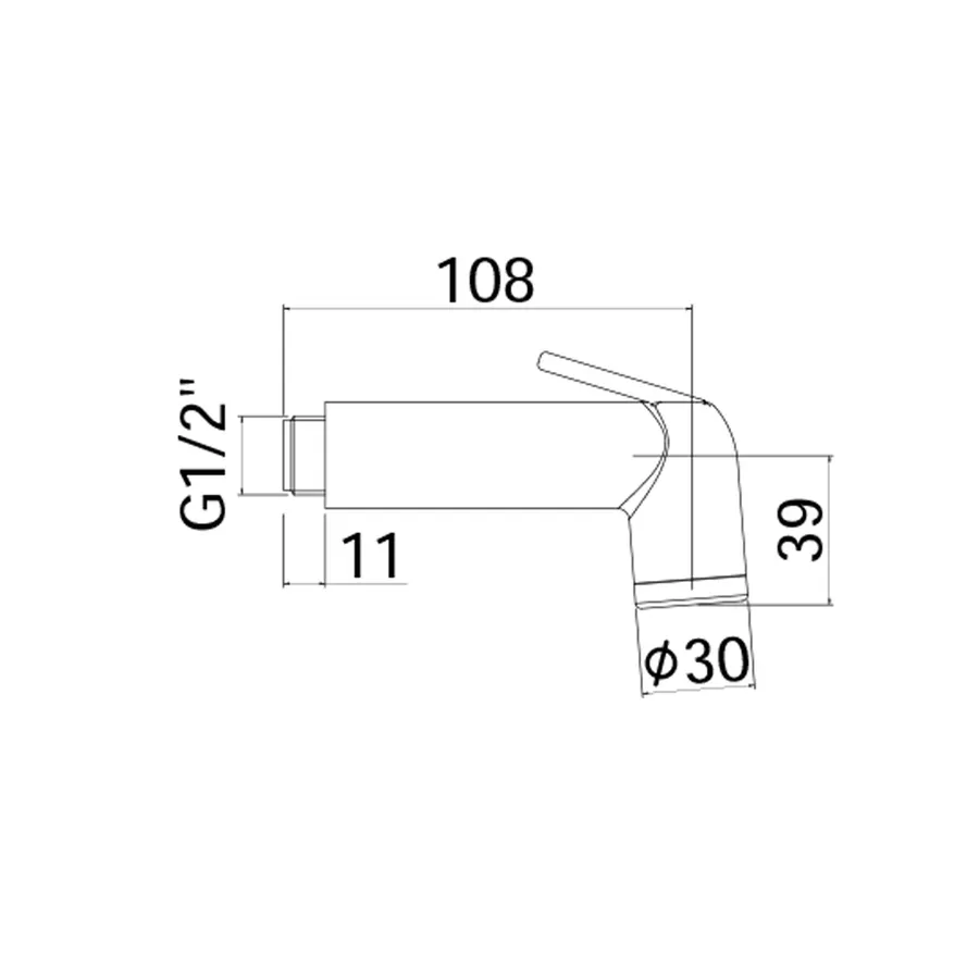 Doccetta Igienica Trustmi In Ottone Cromato - Bidet Portatile, Shataff, Con Valvola - Foto 5