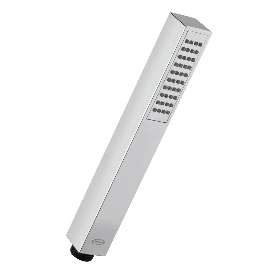 Doccetta Quadrata In ABS Nero Opaco - Con Ugelli Anticalcare E Attacco G 1/2” - Foto 2