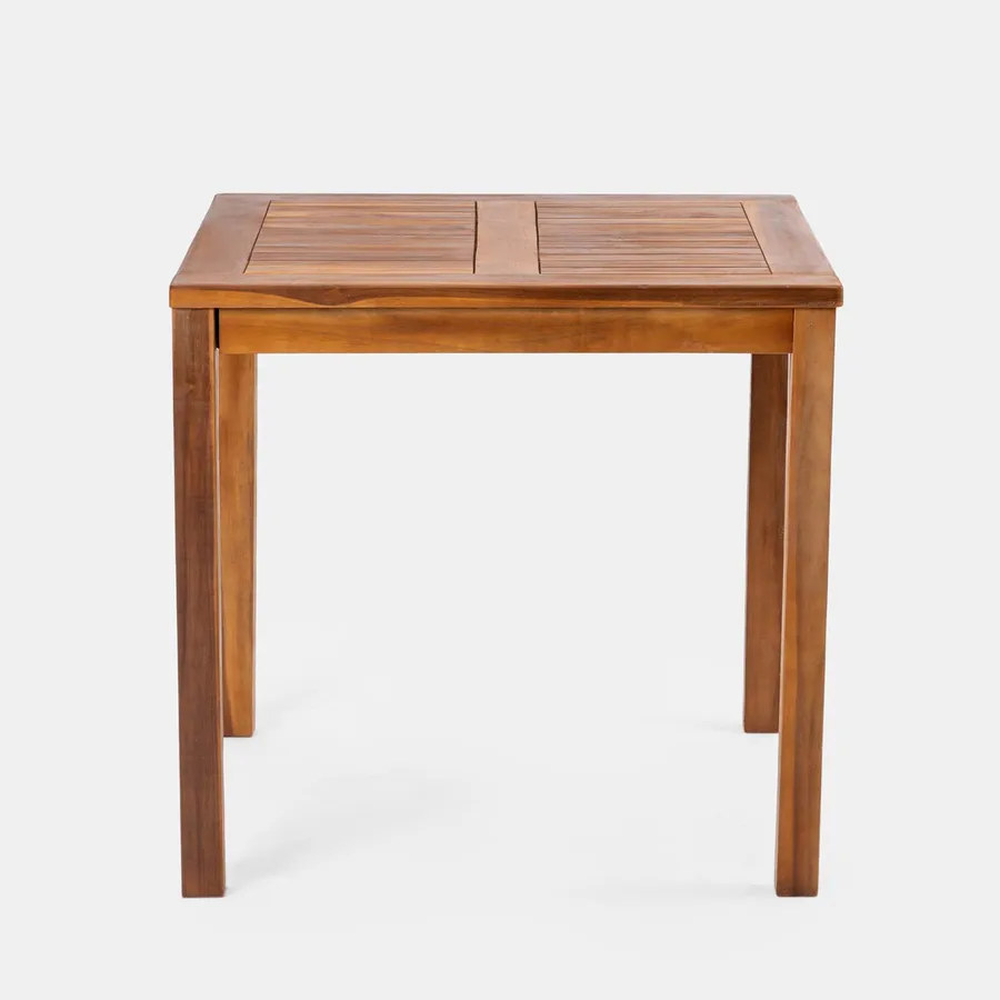 Tavolo Pieghevole In Teak 80x80 Cm - Tavolo Da Giardino Per Burraco E Pranzi All'Aperto - Foto 5