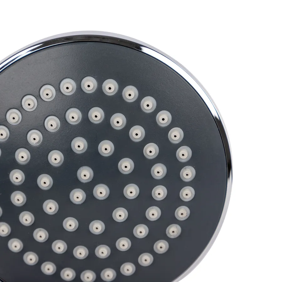 Kit doccia con asta scorrevole 3 Pezzi 5 modalità Bianco ABS cromato