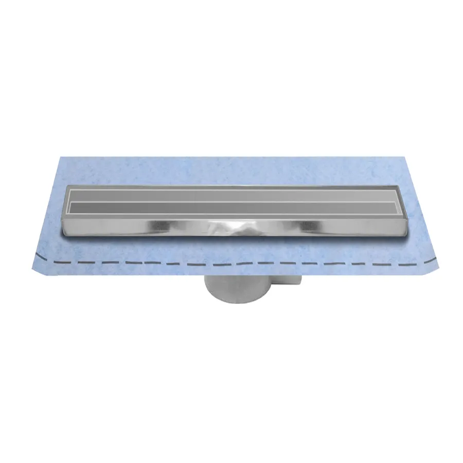 Canaletta doccia piastrellabile reversibile in acciaio inox scarico doccia dimensioni 40