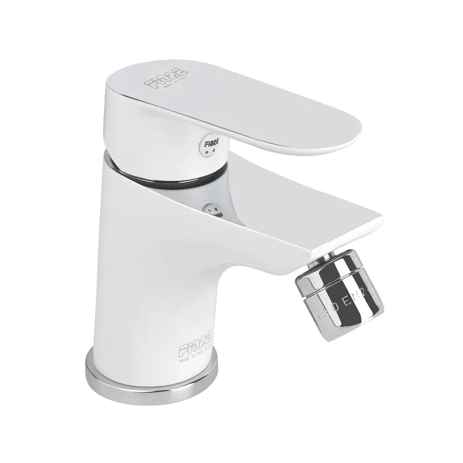 Miscelatore Bidet Bianco E Cromo Per Piletta Lively