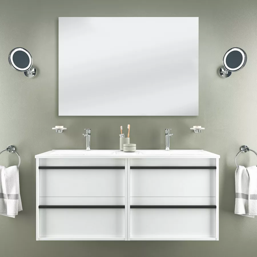 Mobile bagno completo 92 cm - Steel