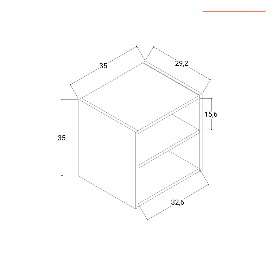 Portaoggetti Cubo Cm.27X27X28H Giallo