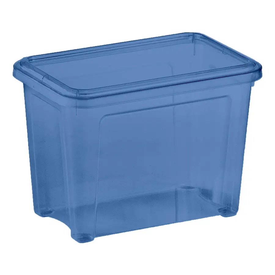 Contenitore in plastica blu multiuso 4,6 litri impilabile