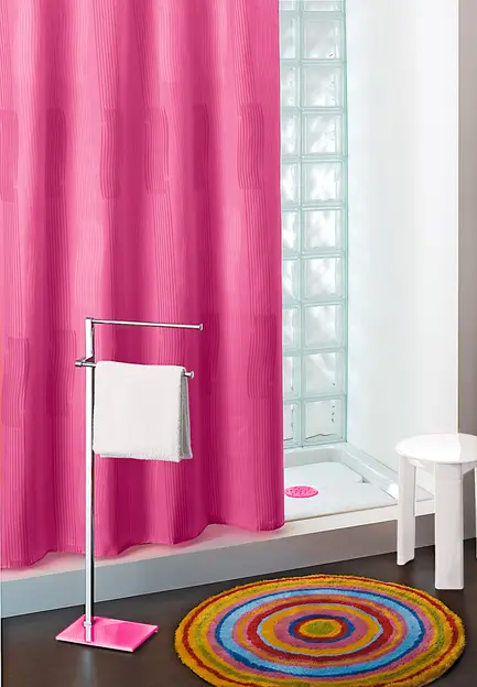 Tenda per doccia lavabile Fucsia di Gedy 240 x 200 cm in poliestere