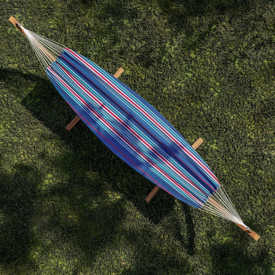 Amaca Da Giardino Singola Colorata In Cotone – Sacca Da Campeggio E Tenda Portatile 190x80 Cm