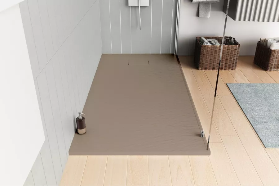 Keuco cestino doccia 32 cm, Alluminio bianco opaco, Made in Germany, rimovibile, incl. viti e tasselli, griglia rettangolare alta per doccia