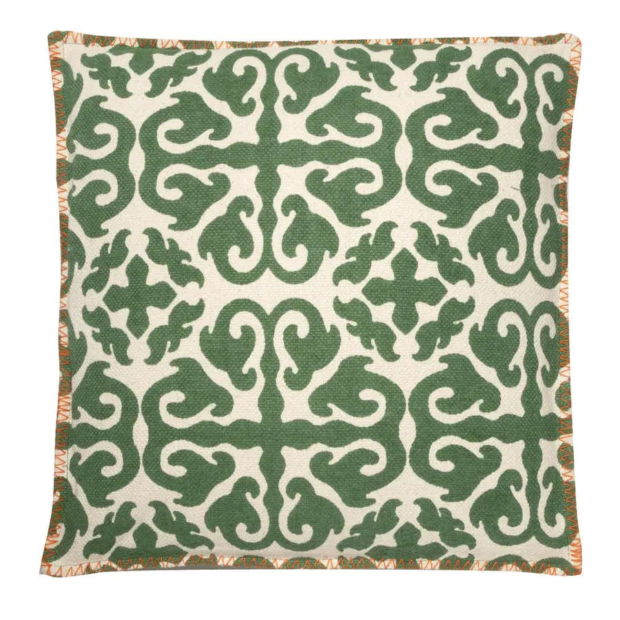 KG023.103 Cuscino decorativo 45x45 cm Verde Sintetico Quadrato Federa per  cuscino con imbottitura