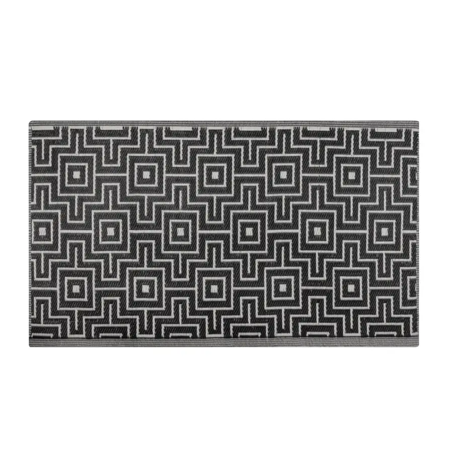 Tappeto da esterno 90x150 cm rettangolare con pattern geometrico