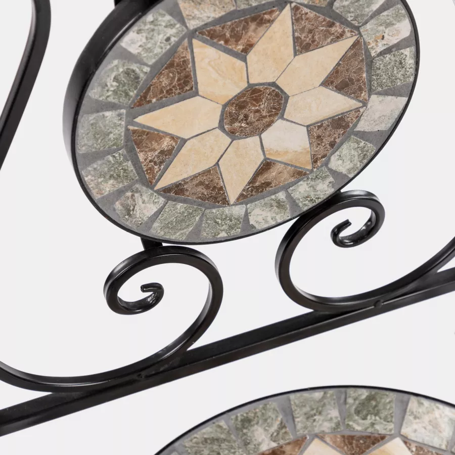 Sedia pieghevole con decorazione mosaico radiale - Otranto