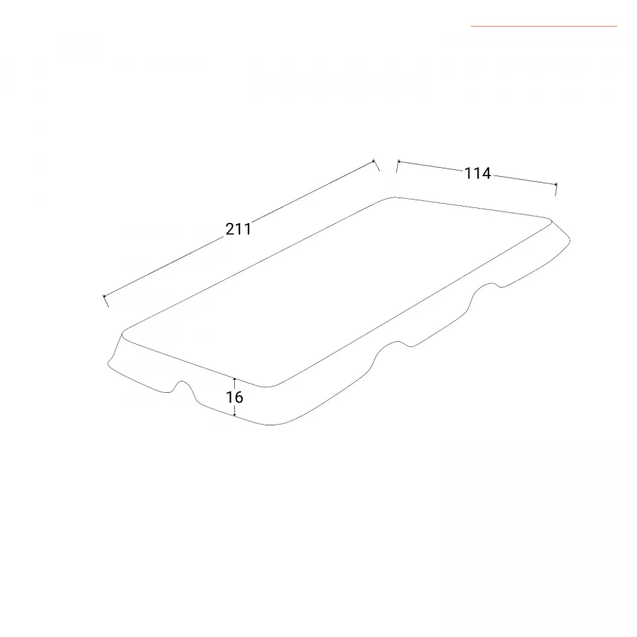 Copertura Per Dondolo Da Giardino - Impermeabile, Beige, 195x125x15 Cm - Foto 8