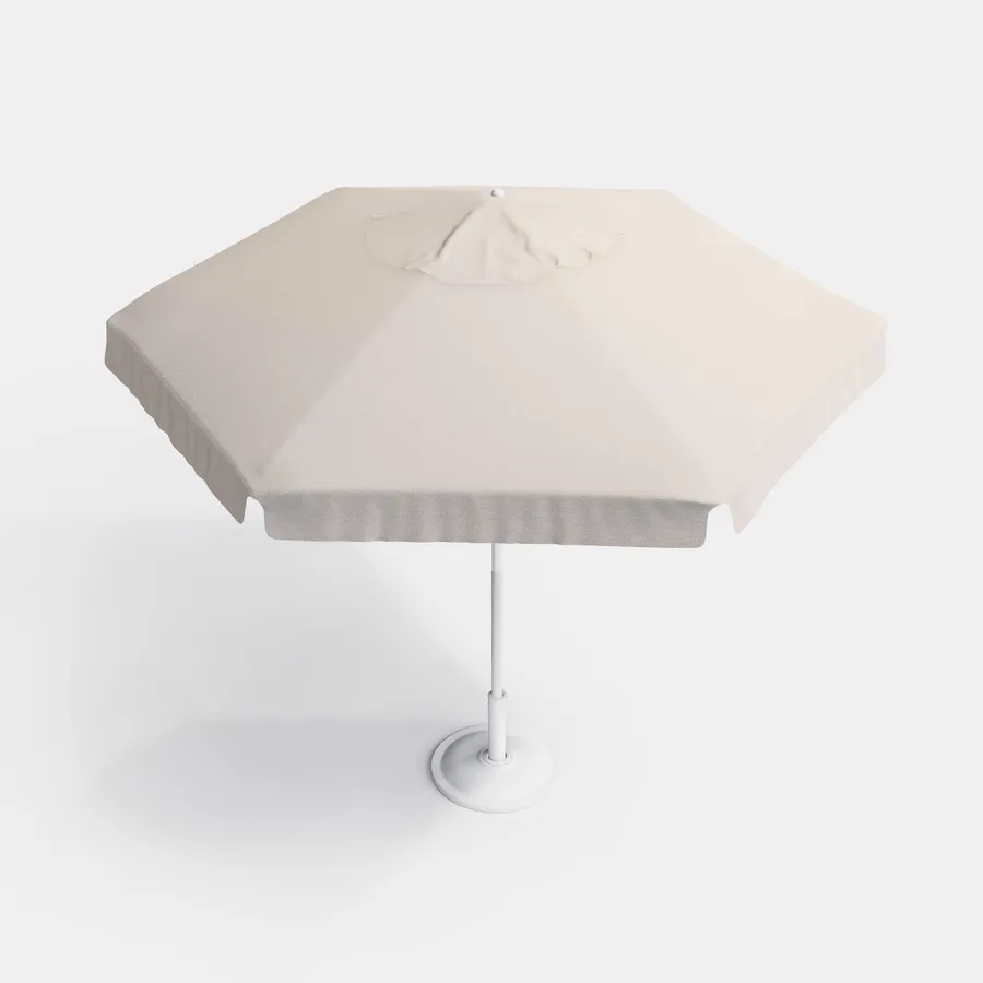 Telo Di Ricambio Per Ombrellone Rettangolare 3x2 Metri 6 Bracci - Khaki - Copertura Impermeabile UV Resistente