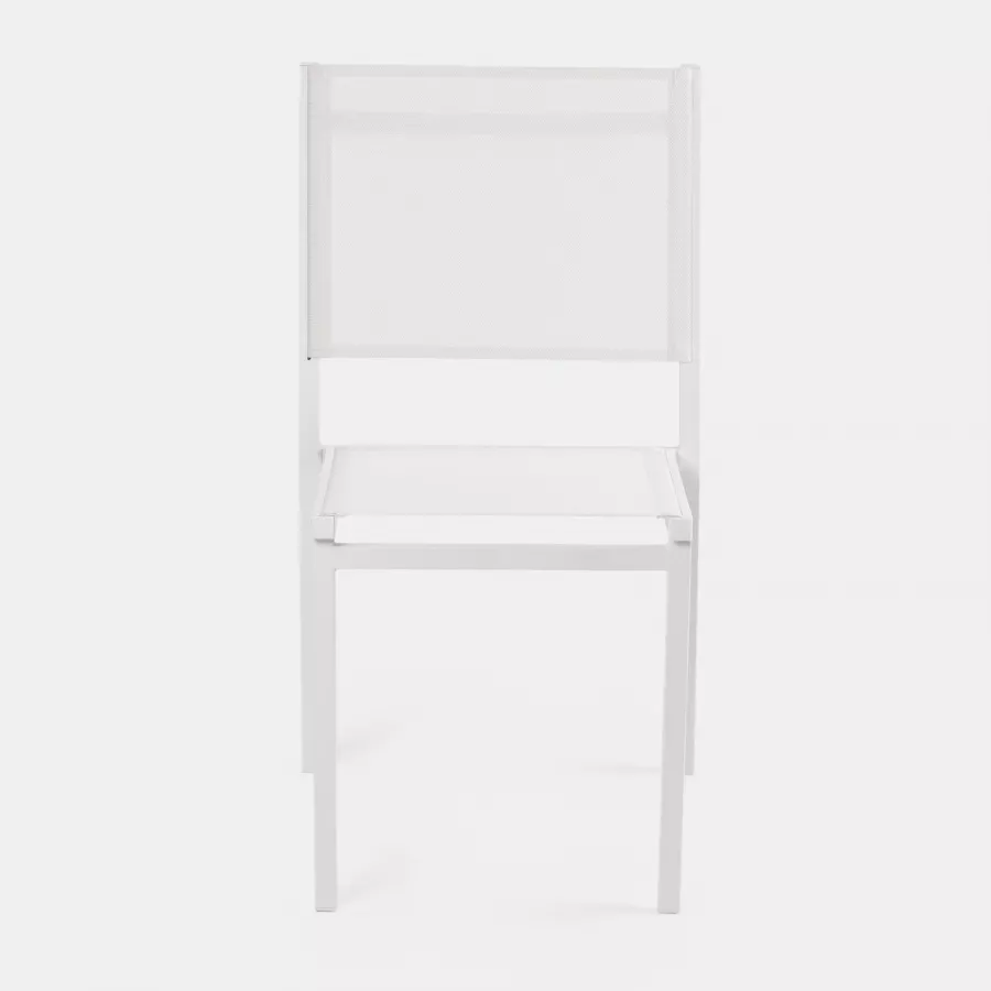 Tavolo da pranzo allungabile 160/240x90 cm in alluminio bianco – Carioca