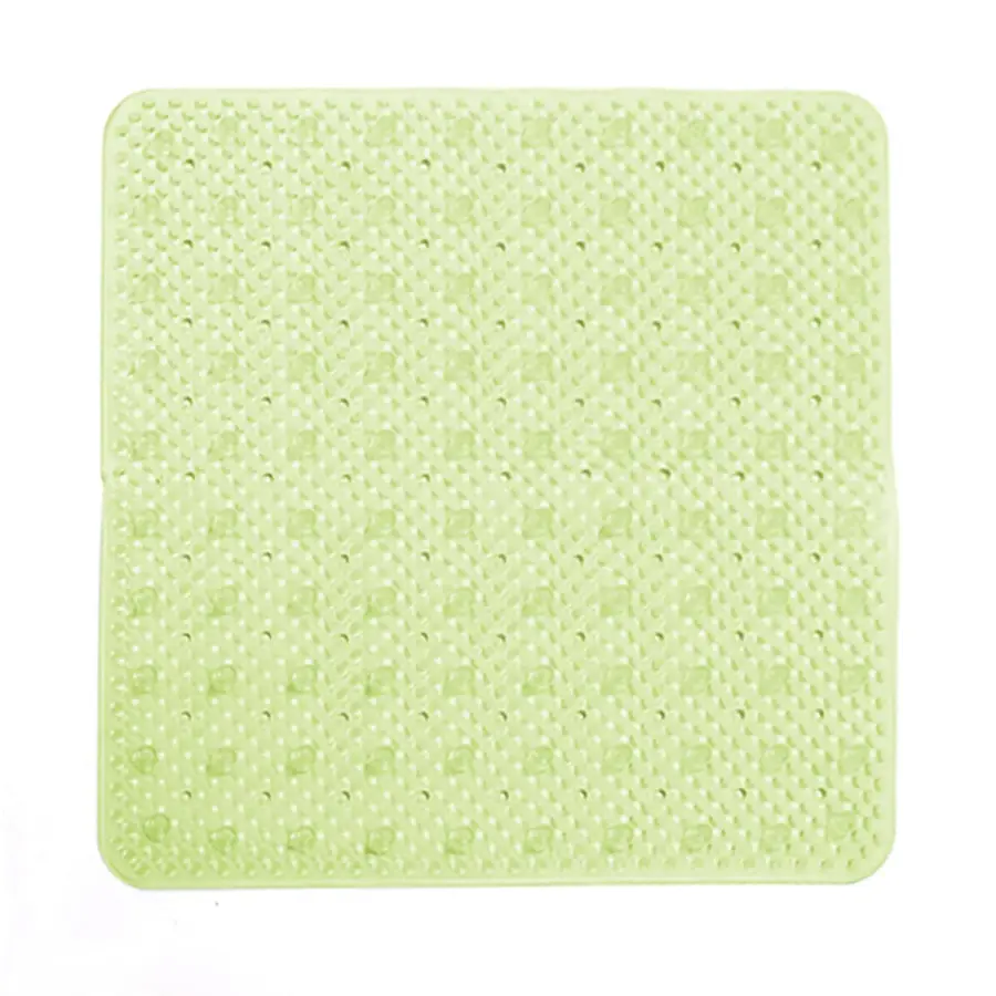 Tappetino doccia antiscivolo quadrato 53x53 cm pvc verde