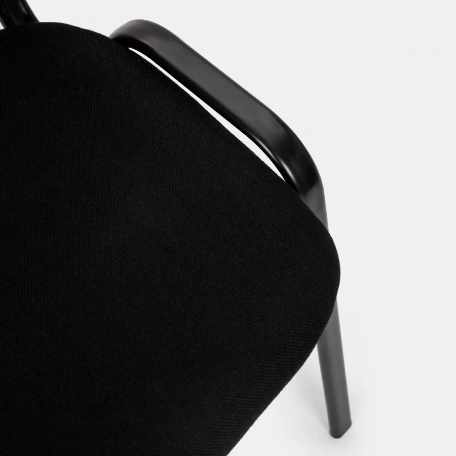 Set 2 Sedie Da Conferenza Con Ruote - Schienale In Rete, Impilabili, Per Ufficio E Sale Attesa - Foto 5