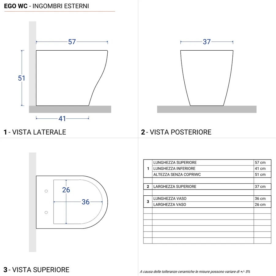 GILDE Vaso Piatto Bradora – Forma Oblunga – 25,5 Cm – Colori Marrone/Champagne/Beige – Moderno