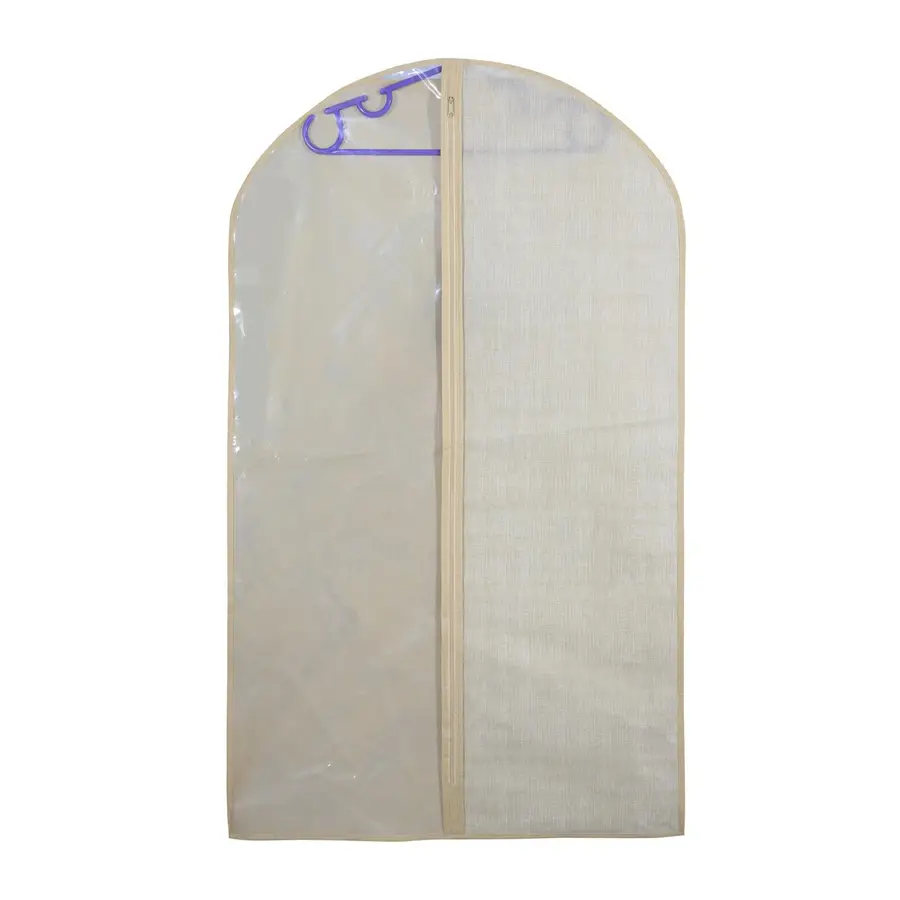 Custodia porta abiti per armadi o stand 100h cm tessuto beige
