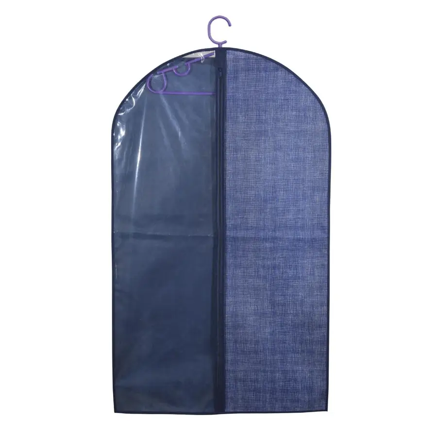 Custodia porta abiti per armadi o stand 100h cm tessuto blu