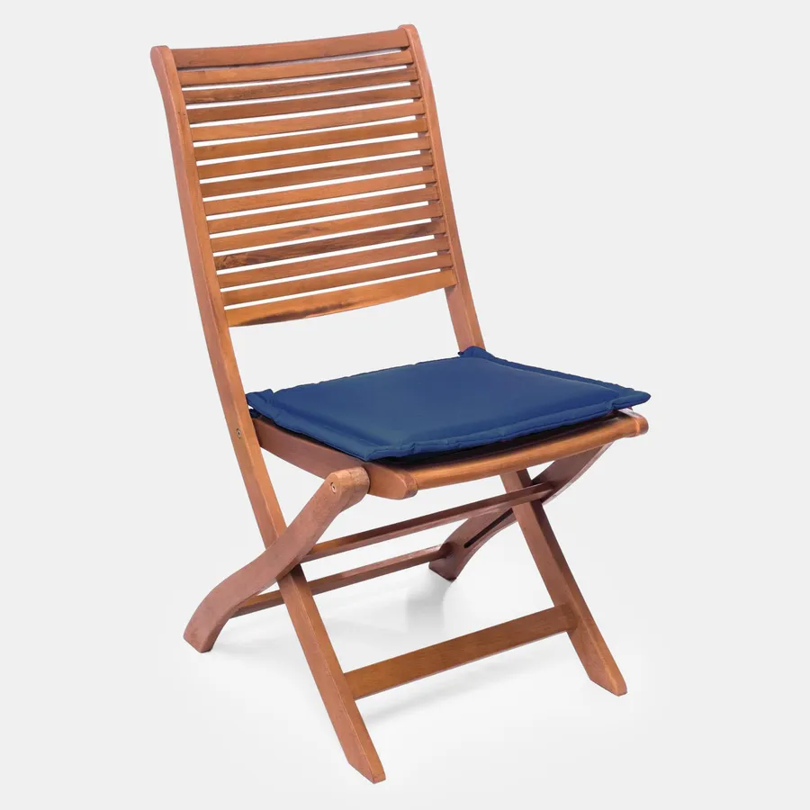 Cuscino Per Panca Da Giardino 100/120/140/150 Cm - Imbottito 3/5 Cm Con Lacci E Fondo Antiscivolo - Beige, Grigio, Verde, Blu