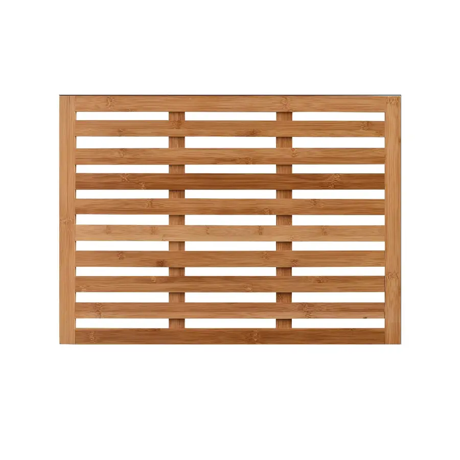 Pedana doccia legno di bambu 62x45 cm antiscivolo bambu