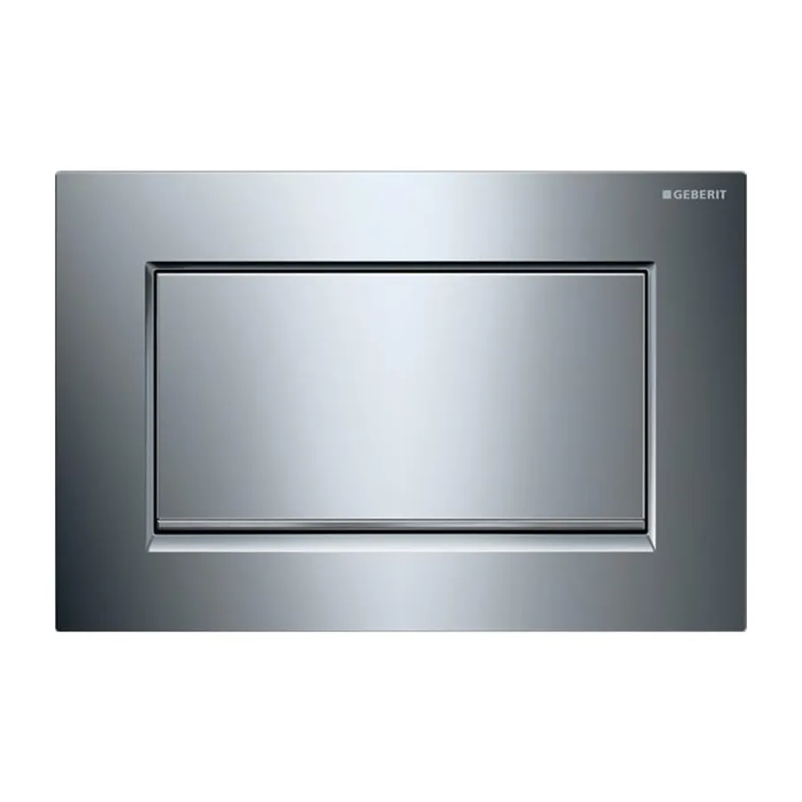 Placca monocomando avvitabile Geberit cromato-spazzolato - Sigma10 square