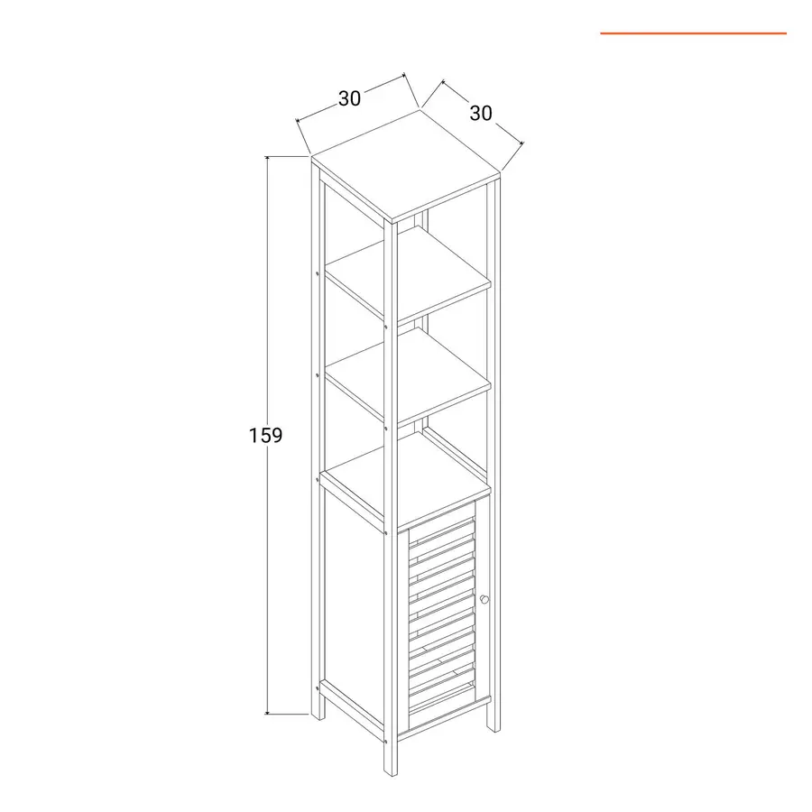 Scaffale di bambù con cinque ripiani Songmics BCB75WN - Acquisti - Habitium®