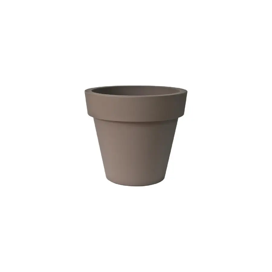 Vaso da interno o giardino Ø80x71h cm in polietilene tortora