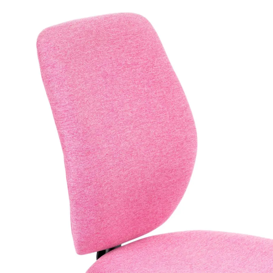FANTASK Sedia Da Ufficio Sartoriale Rosa | Girevole Con Base A Stella, Regolabile In Altezza E Funzione Dondolo
