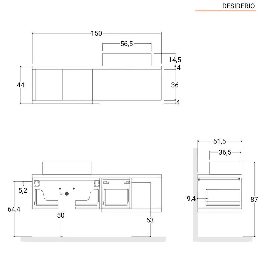 Kit boiserie assemblato rettangolo cm 50 x cm 75 colore bianco