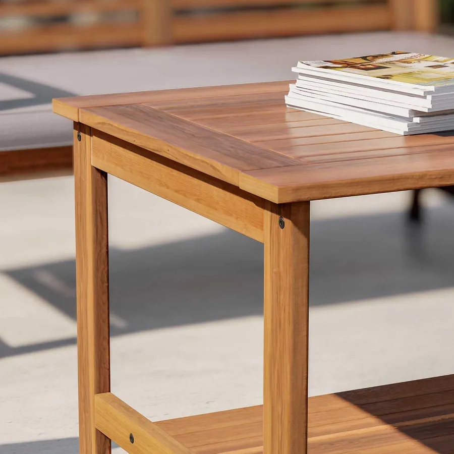 VidaXL Set Giardino 5 Pezzi In Legno Di Acacia Con Cuscini, Divani E Tavolo 100x60 Cm, Per Esterni, Patio E Balcone