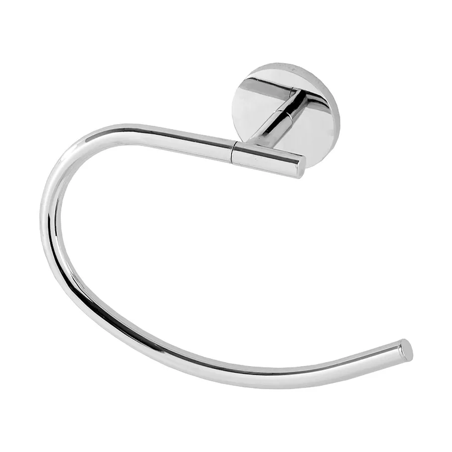 Portasalviette Ad Anello Circolare ATLANTA Fissaggio A Viti E Stop 18 50x6 10xh18 80 Cm Cromo Lucido Ibb Spa At07
