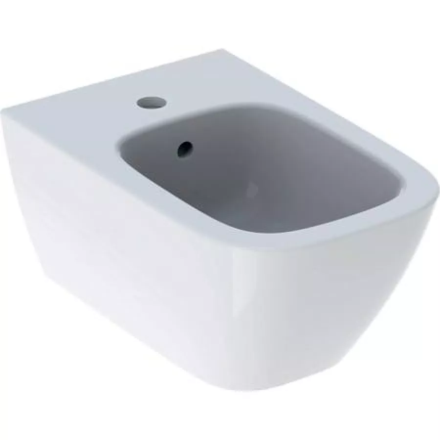 Sanitari sospesi a cacciata rimfree bianco Keratect Serie Smyle Square -  Geberit