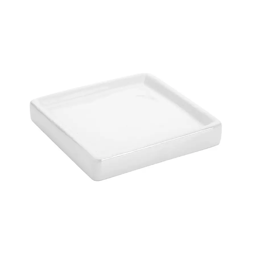 Set Accessori da Bagno Bianco-Cromo Lucido Quadro Spazio - Pianetaffari