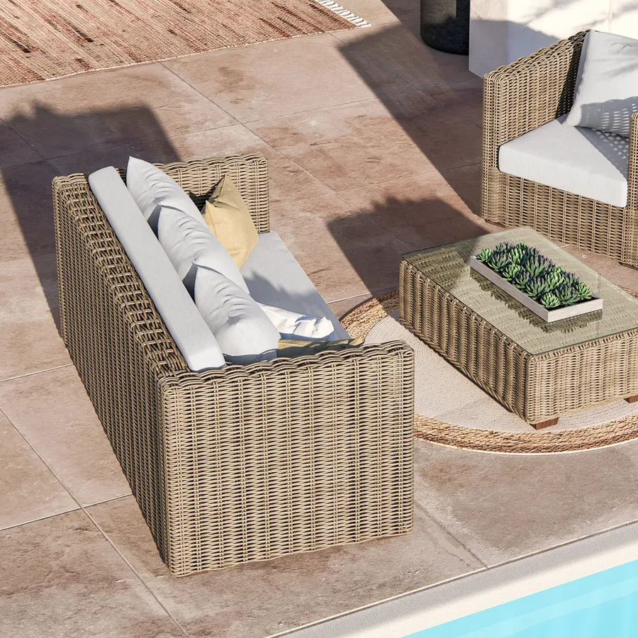 15 pezzi di vimini rattan palla decorazioni per matrimoni per
