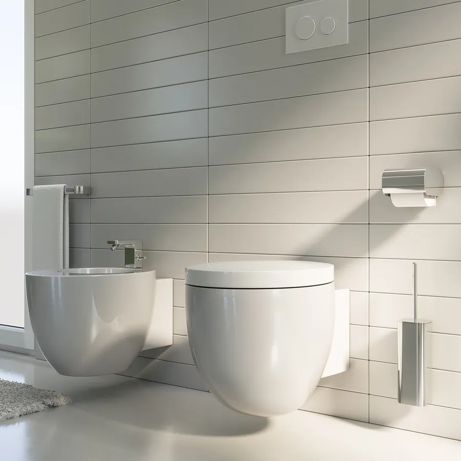Portascopino Porta Scopino Bagno Wc Toilette Pesciolini Scopino Completo 69878 In Italia 67223578
