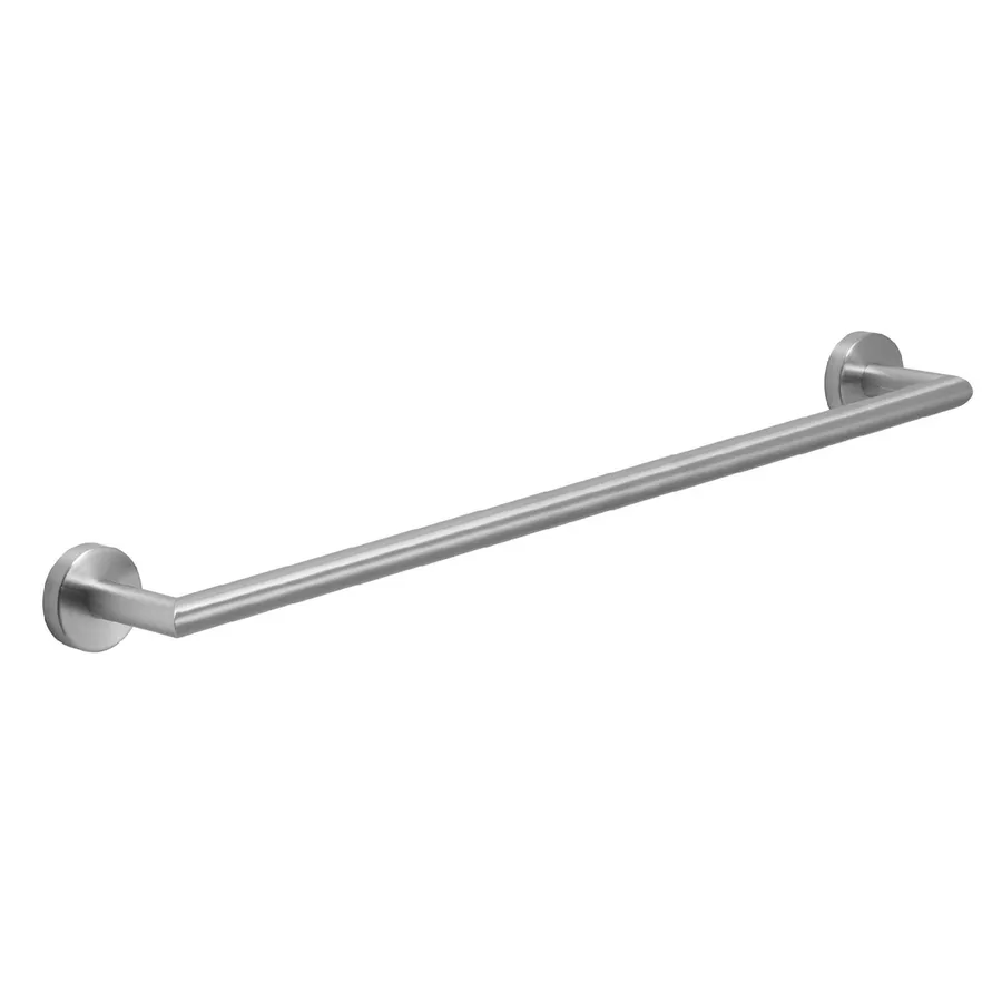 Set Portasciugamani BOZWELL 5 Pezzi Acciaio Inox Nichel Spazzolato - Accessori Bagno 60 Cm