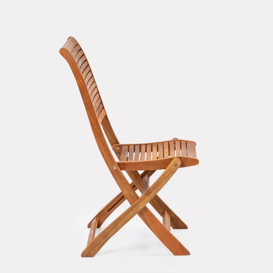 Set 4 Sedie Da Giardino Pieghevoli In Legno Acacia - VitaXL - Foto 5