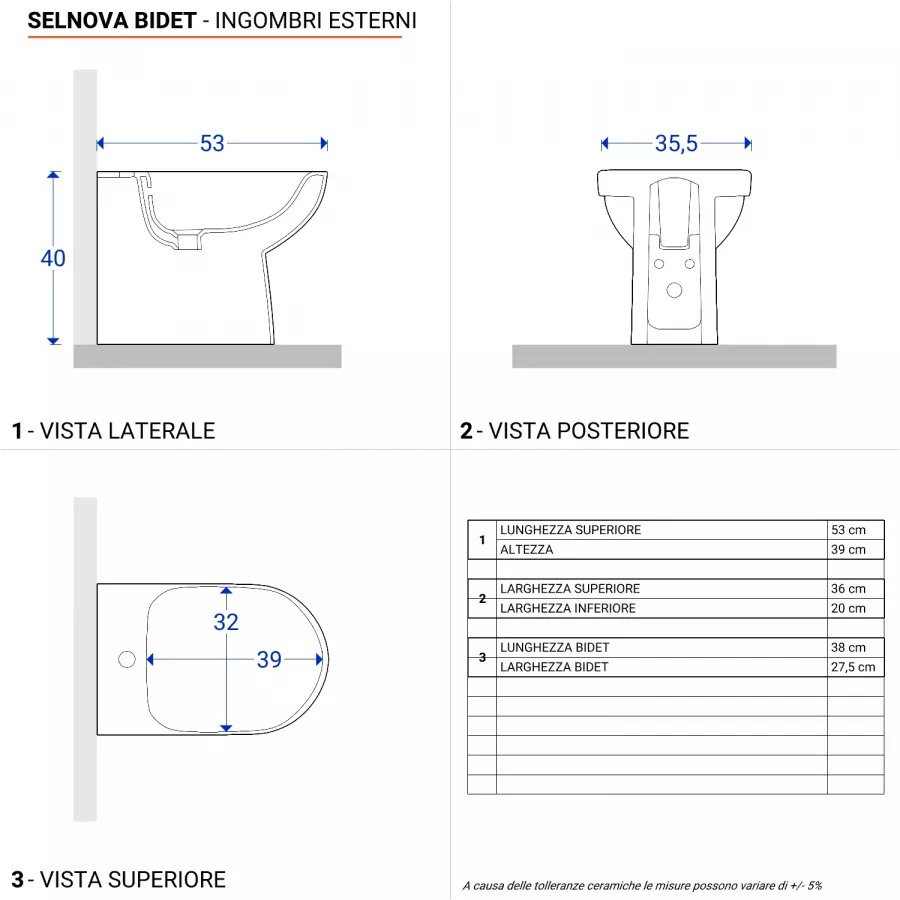 Geberit sifone curvo per lavabo e bidet scarico orizzontale