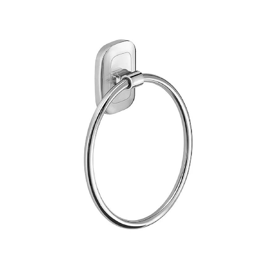 Gedy G-Singapore, Porta Asciugamani ad Anello, Colore Cromo, Porta salviette in Acciaio Inox e Cromall®, 10 Anni di Garanzia, Design R&S, Misure 16,3 x 22,3 x 6,6 cm