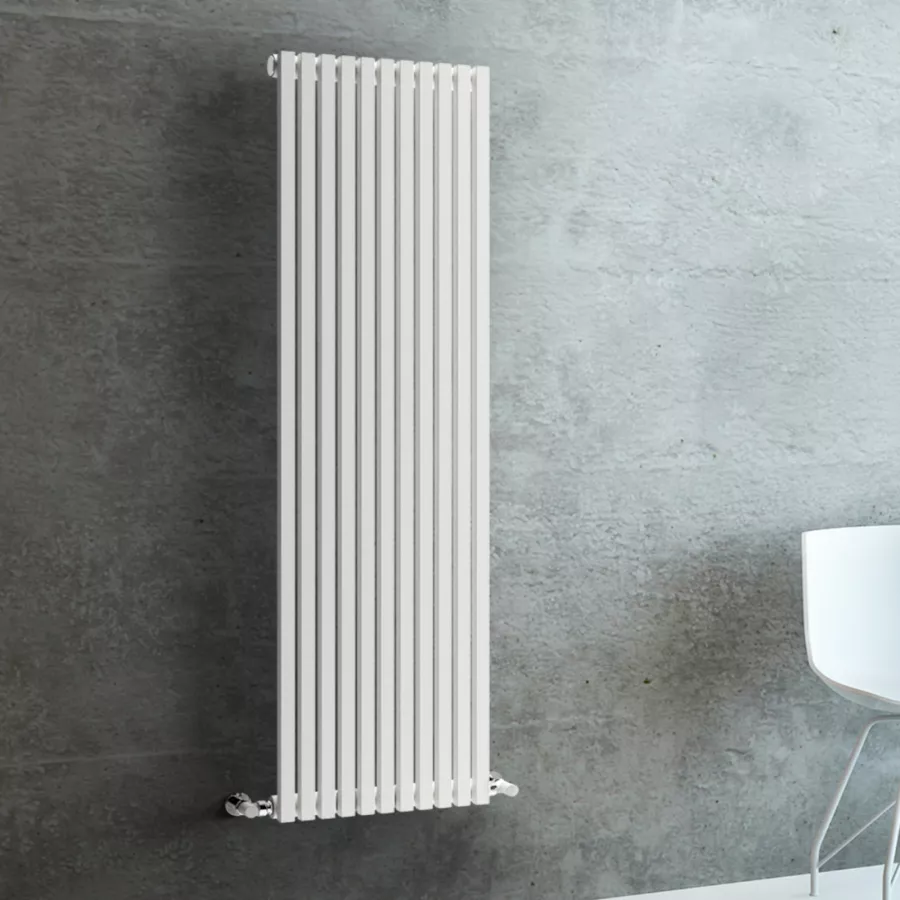 Termoarredo 39x180h cm in acciaio al carbonio bianco - Grosseto di Lazzarini