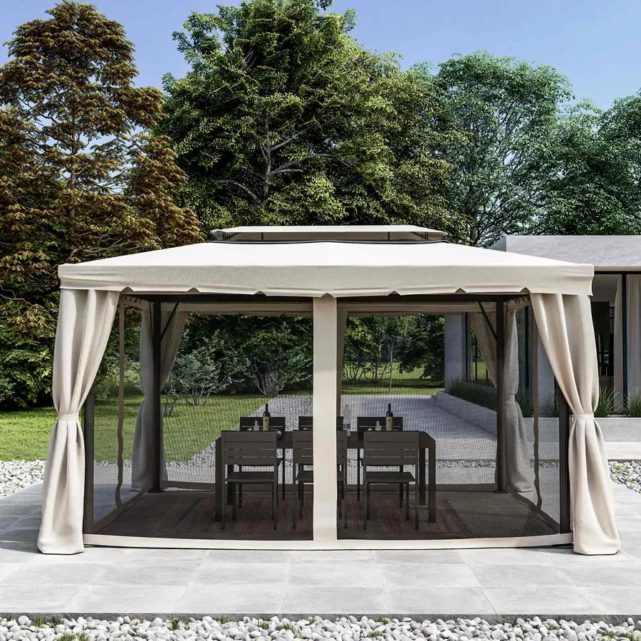 Scorrevoli Gazebo Alluminio Sahara 3x4 4x4 Teli E