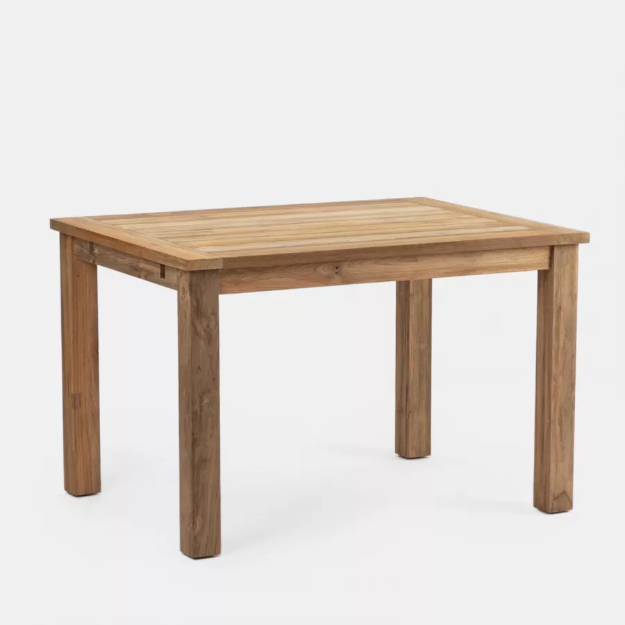 DEGHI TEAK Set Pranzo Con Tavolo Richiudibile E 4 Sedie In Legno Di Teak -  Louis