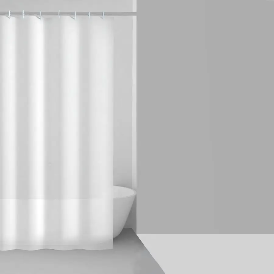 Tenda doccia in tessuto bianco impermeabile 180x200 cm - Vaniglia di Gedy