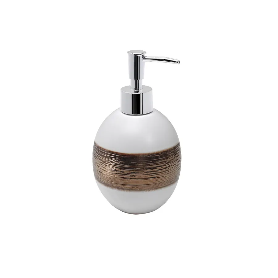 Gedy Vivienne Dosatore Di Sapone In Ceramica Bianco – Design Italiano Per Bagno - 2