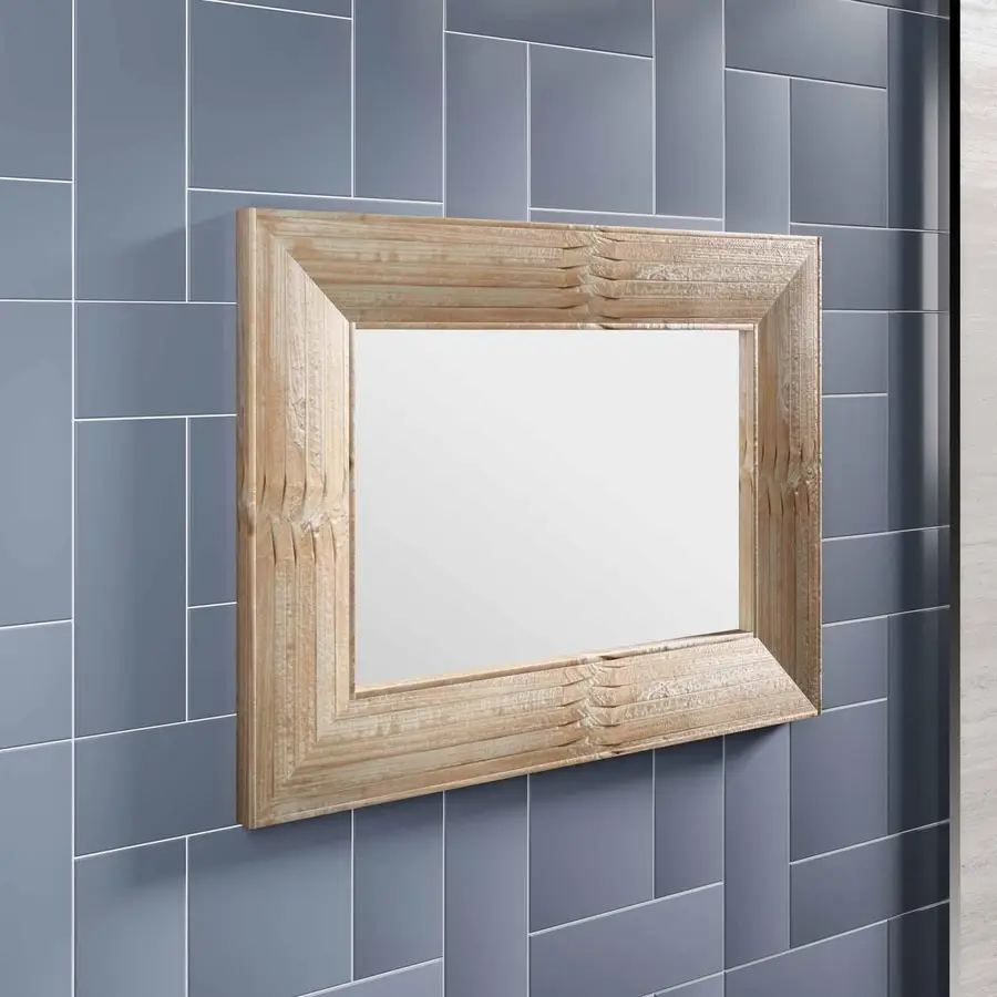 Specchio 107x82 cm con cornice in legno di abete - Harlem