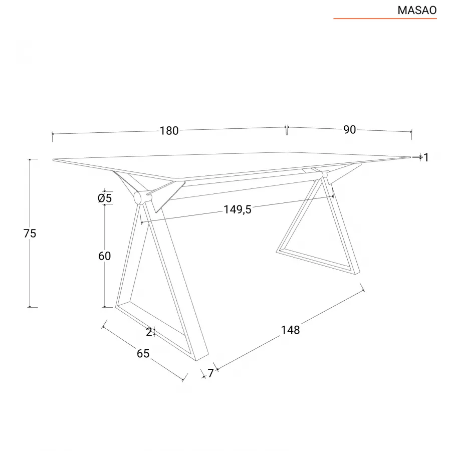 DEGHI UFFICIO Tavolo-Scrivania 180X90 Cm In Metallo Bianco E Vetro - Masao  Xl